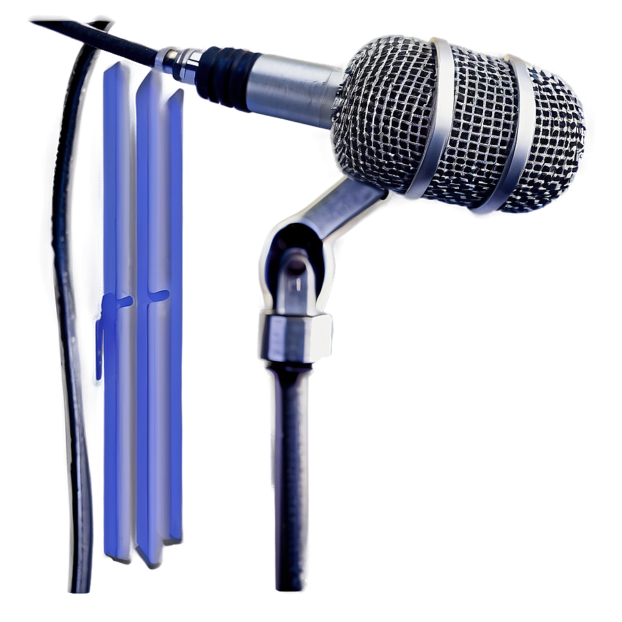 Podcast Microphone And Stand Png 38