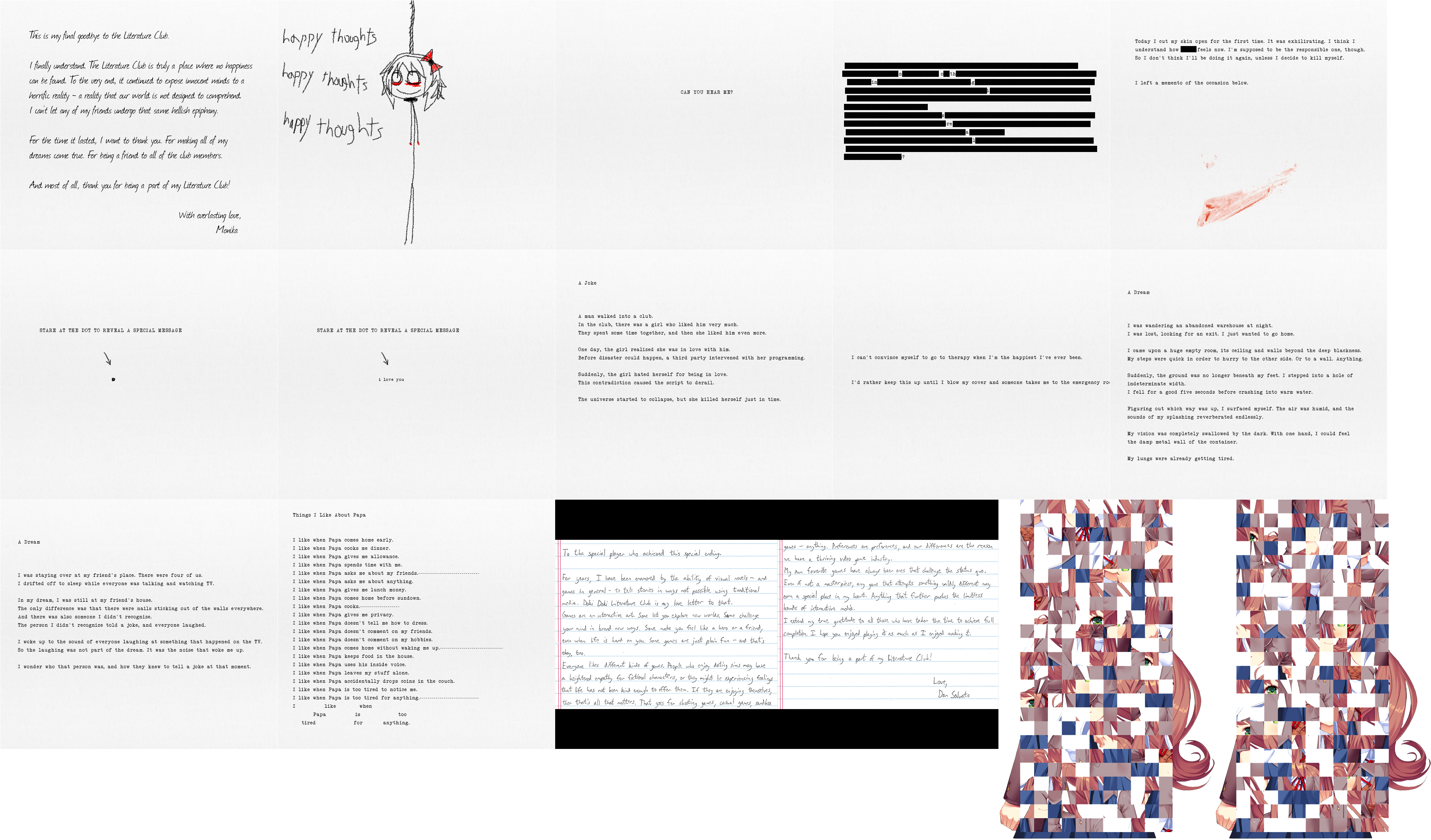 Click For Full Sized Image Special Poems - Poem Doki Doki Literature Club, HD Png Download PNG with transparent background