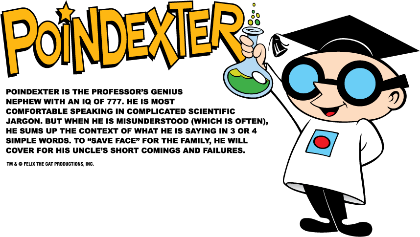 Poindexter Cartoon Character With Beaker