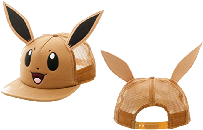 Pokemon Eevee Big Face Trucker Hat - Eevee Hat, HD Png Download PNG with transparent background
