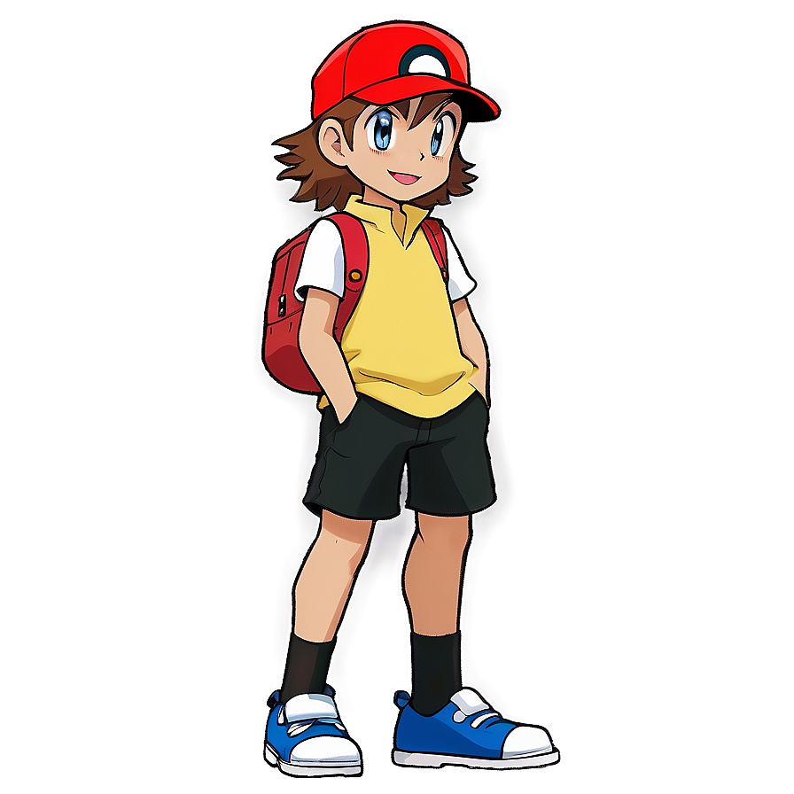 Pokemon Trainer Red PNG 05032024 PNG with transparent background