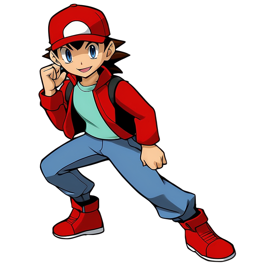 Pokemon Trainer Red PNG ewq PNG with transparent background