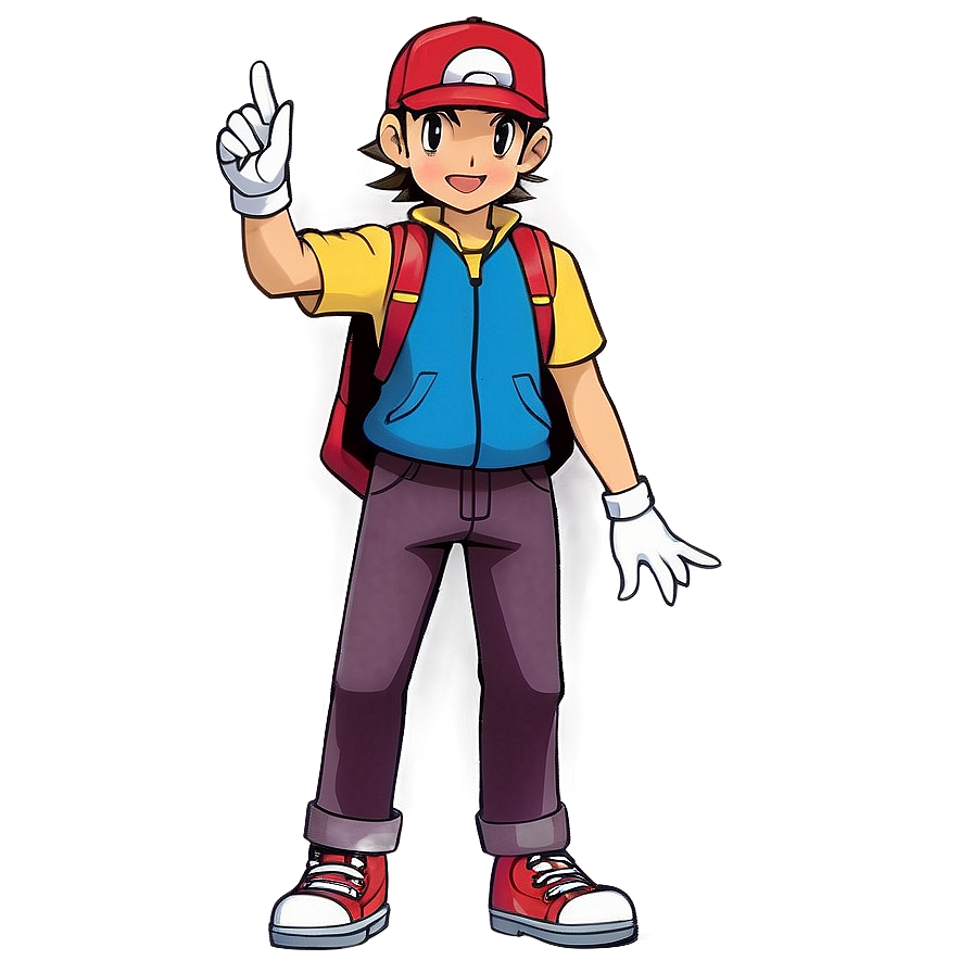 Pokemon Trainer Red PNG iwr PNG with transparent background