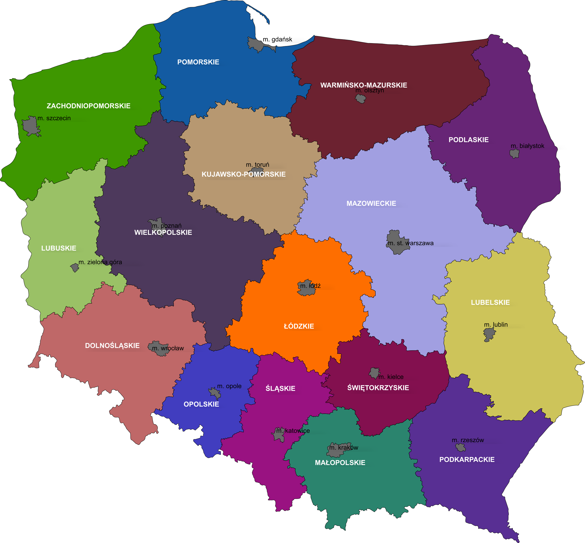 Poland, Voivodeship Clipart Freeuse PNG with transparent background