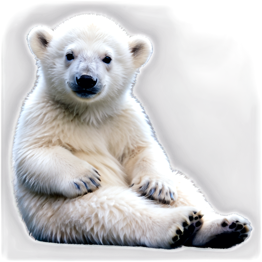 Polar Bear Cub PNG gxq47 PNG with transparent background