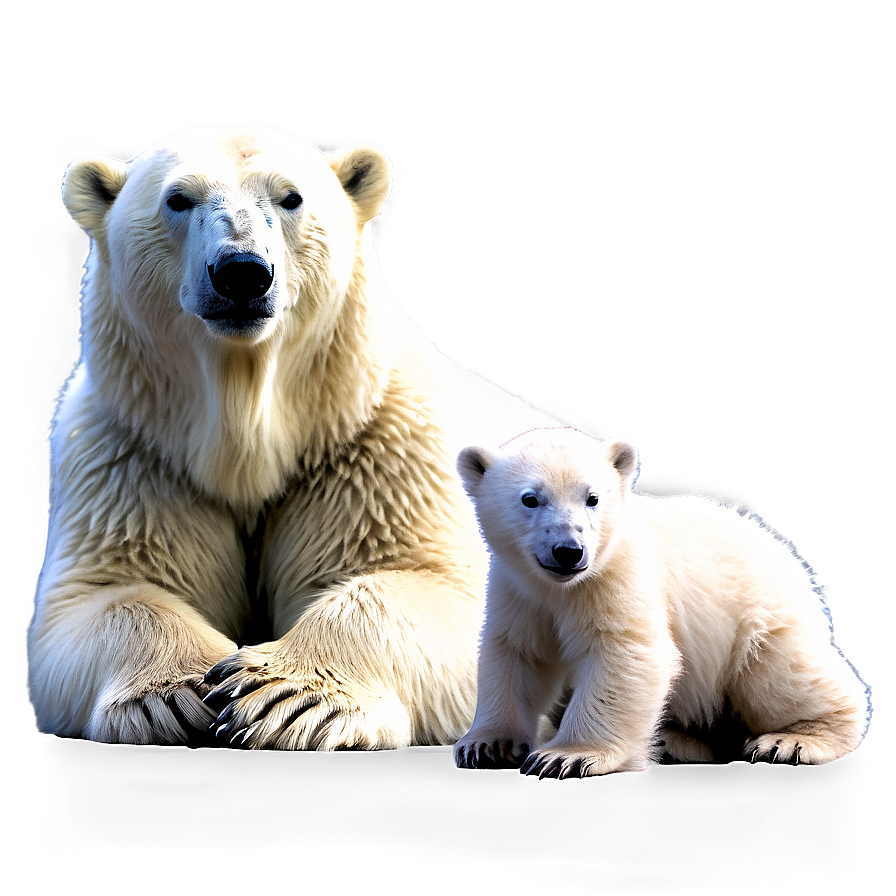 Polar Bear Family PNG hfp PNG with transparent background
