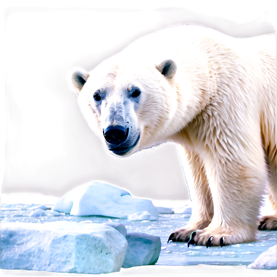 Polar Bear Habitat Scene PNG 05062024 PNG with transparent background