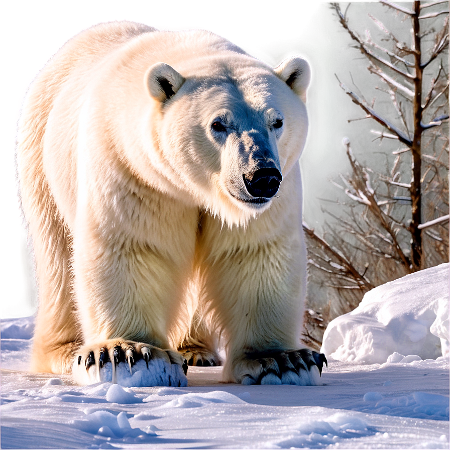 Polar Bear Habitat Scene PNG adp6 PNG with transparent background