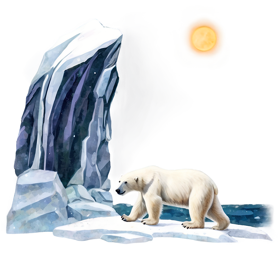 Polar Bear Illustration PNG ahl PNG with transparent background