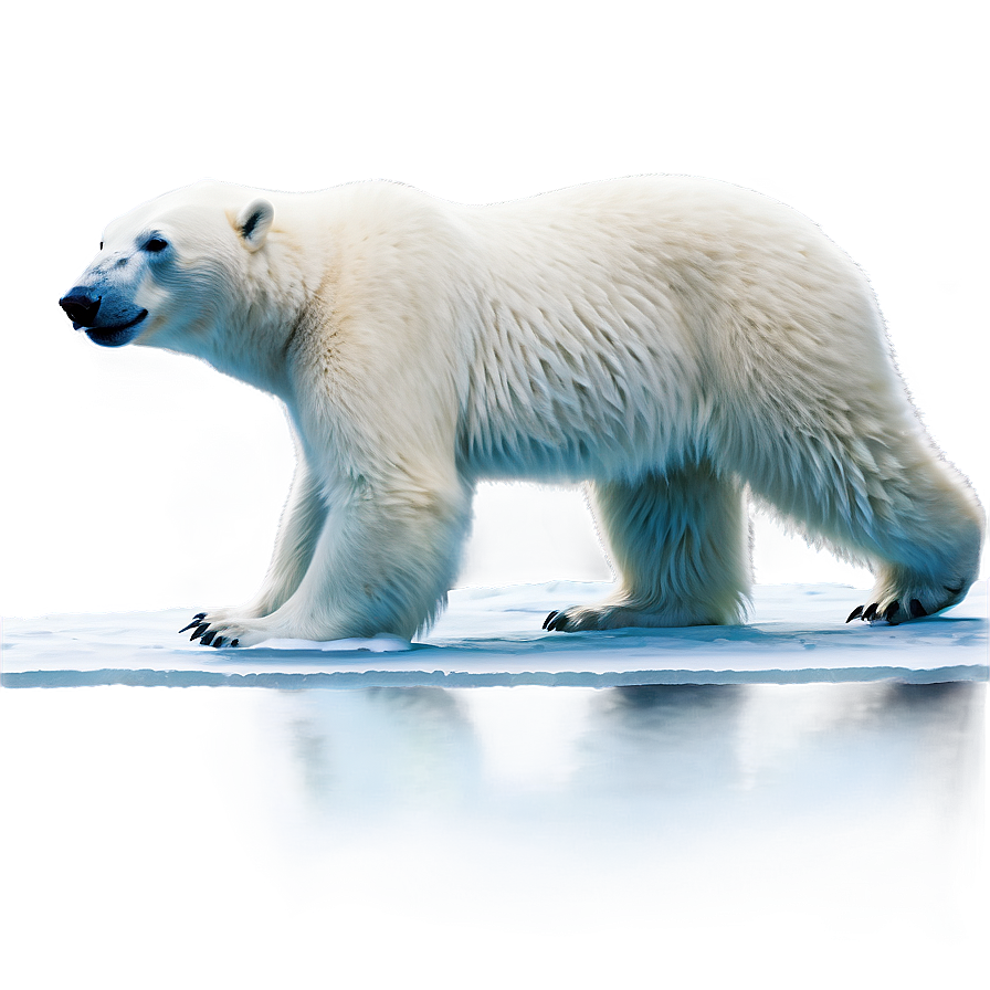 Polar Bear On Ice Flow Png Isr