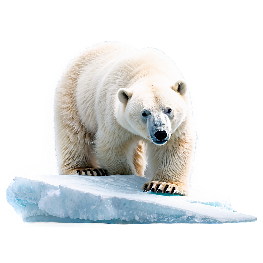 Polar Bear on Iceberg PNG lvx15 PNG with transparent background