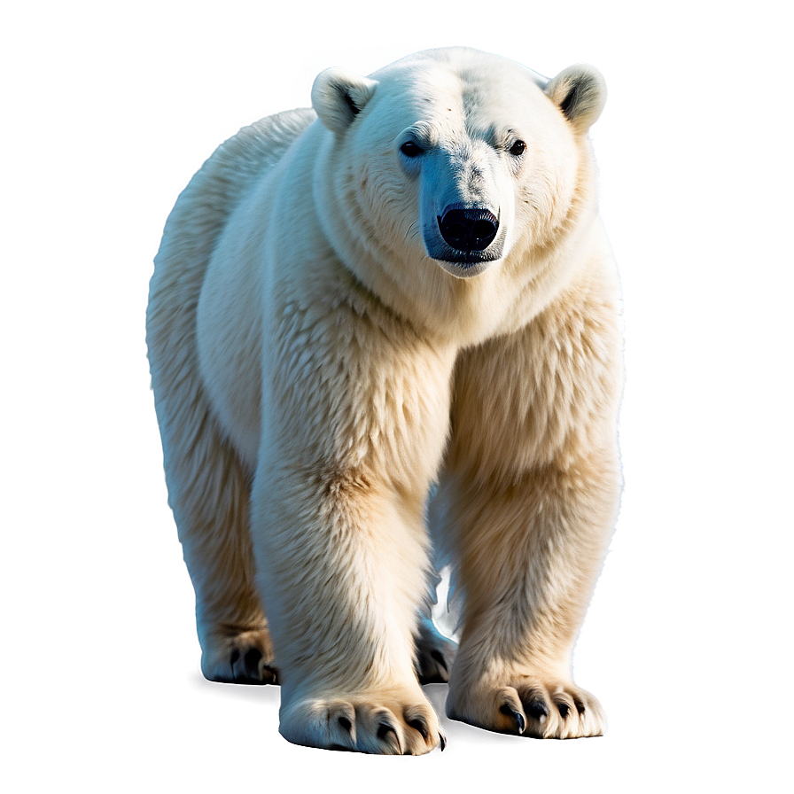 Polar Bear On Tundra Png Yfj