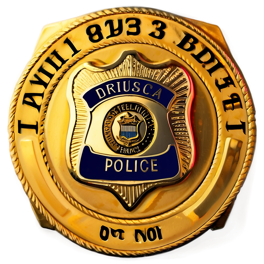 Police Badge With Name Tag Png Ktb35