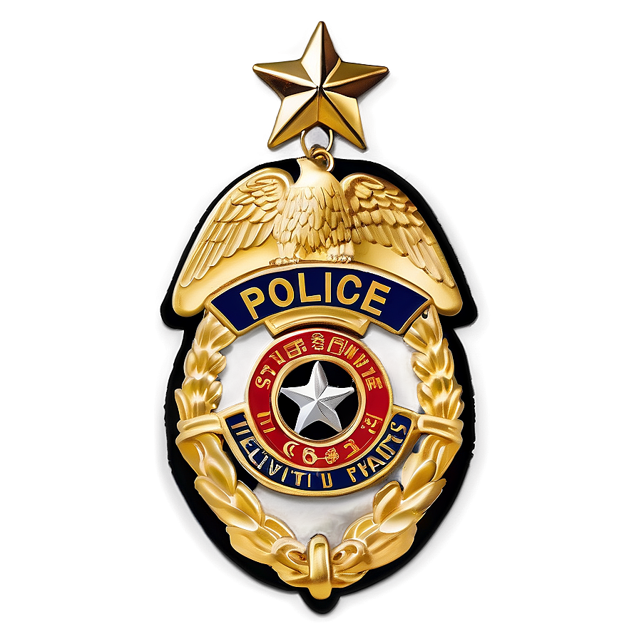 Police Badge With Stars Png 05252024