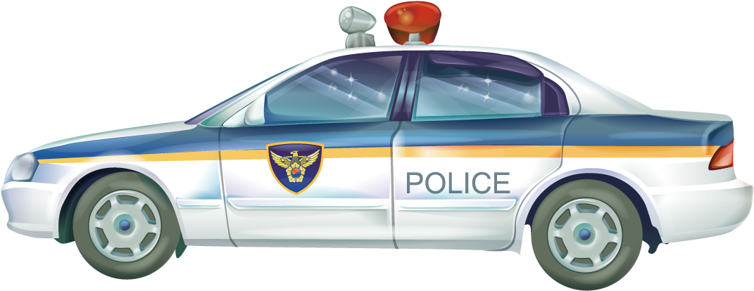 Police_ Car_ Illustration_ Side_ View