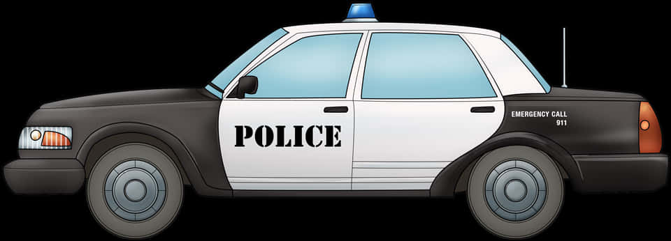 Police Car Illustration