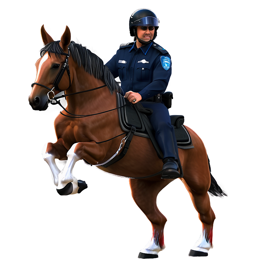 Police Officer On Horseback Png Jvf76