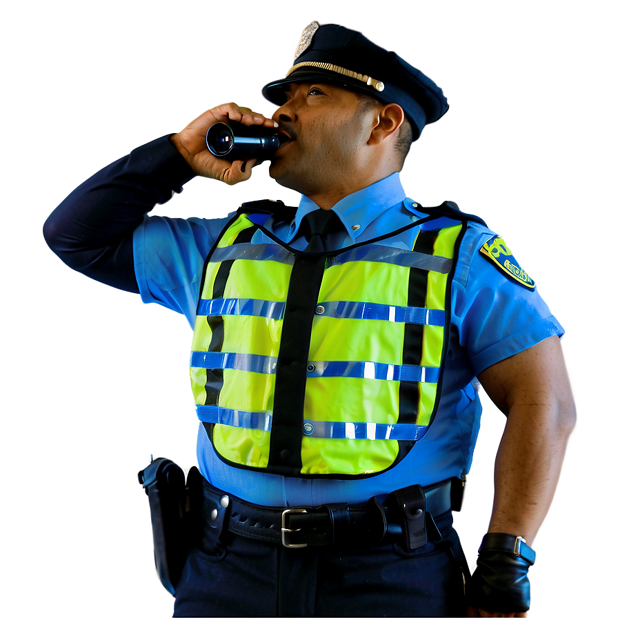 Police Officer With Megaphone Png Suo85