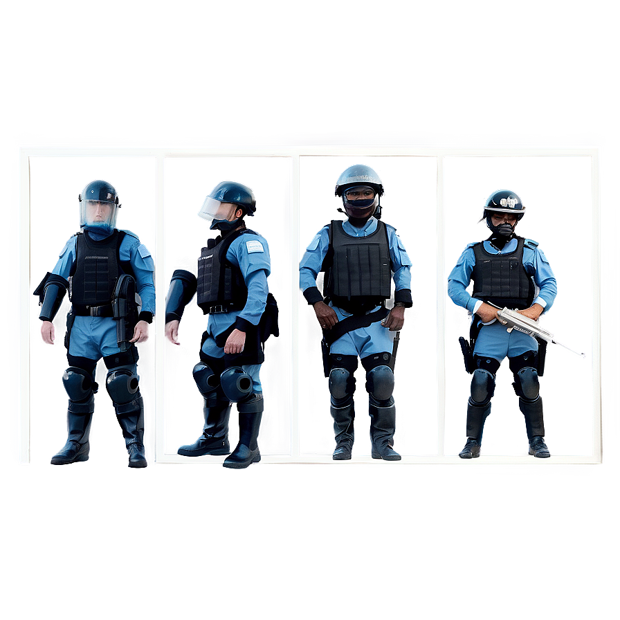 Police Riot Gear PNG puf PNG with transparent background