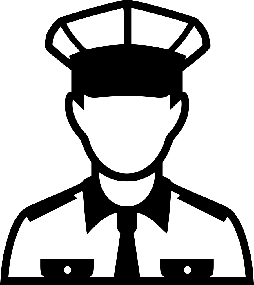 Policeman Silhouette Icon