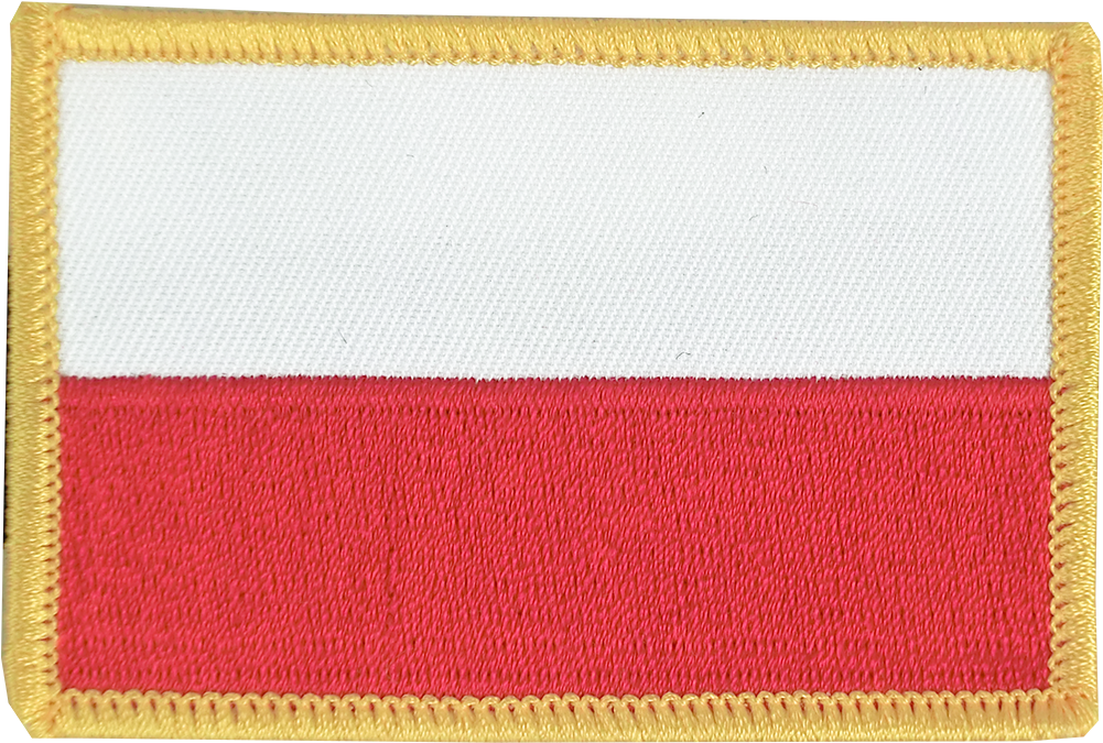 Polish Flag Embroidered Patch