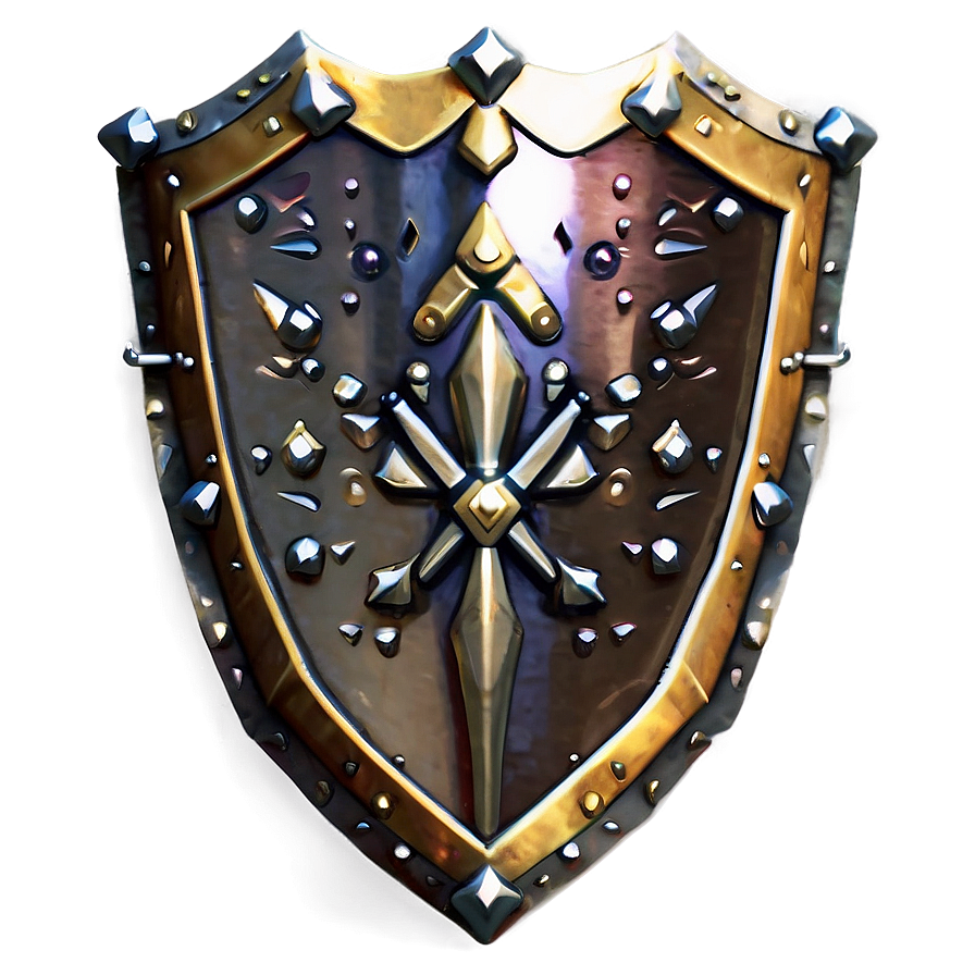 Polished Gold Shield Png Pho39