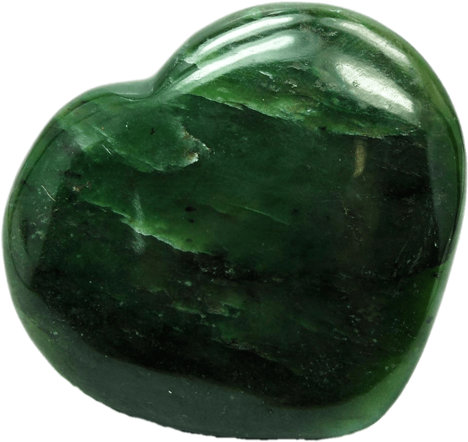 Polished Green Jade Stone PNG with transparent background