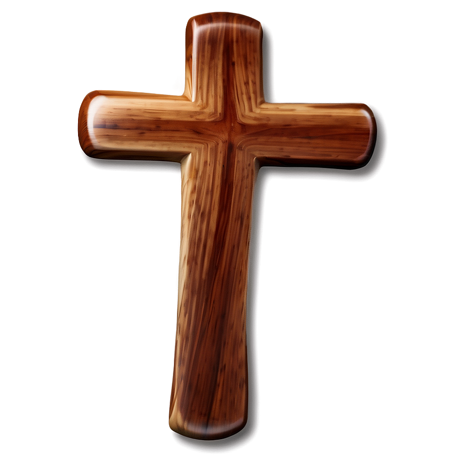 Polished Wooden Cross Png Dxf