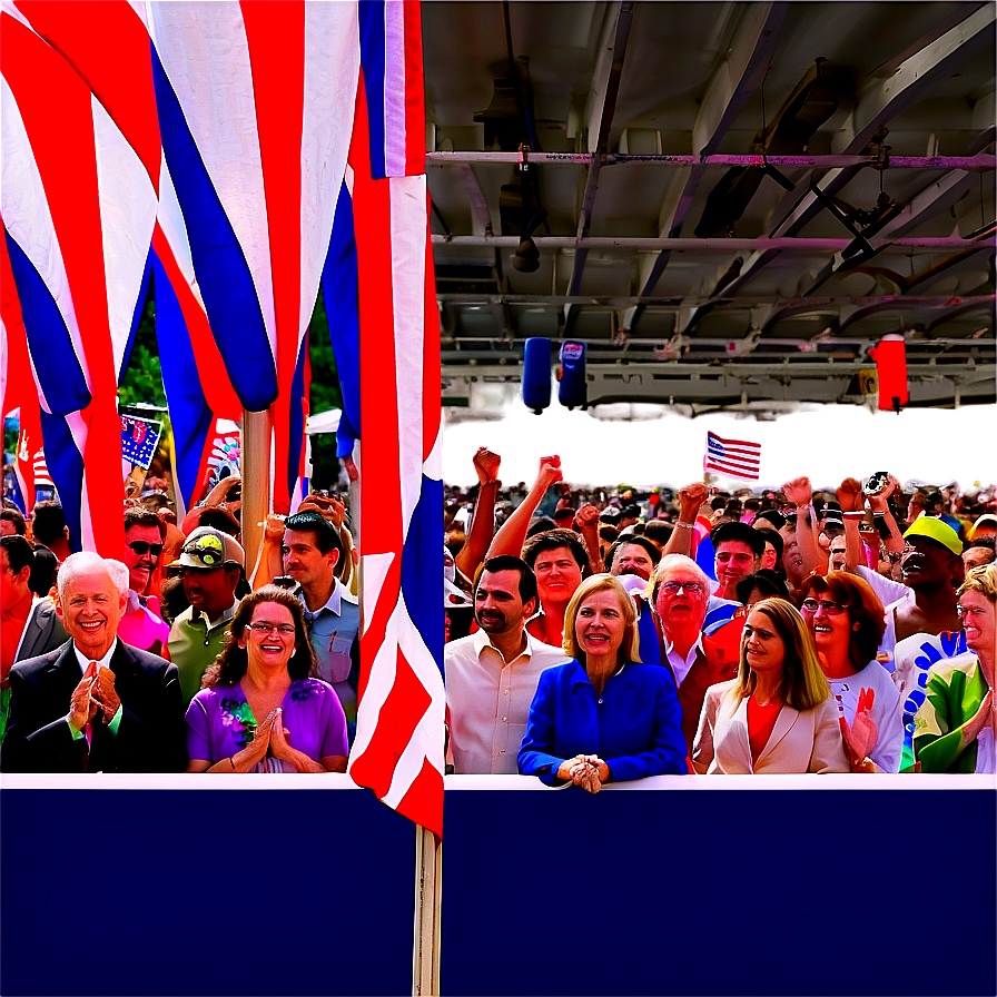 Political Rally Crowd Png 16