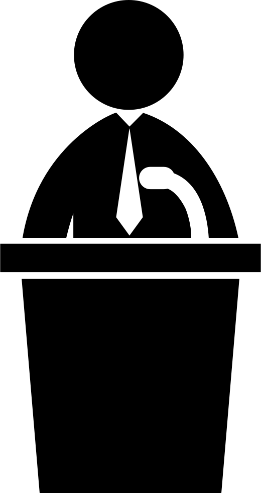 Political Candidate Speech Svg Png Icon Free Download - Election Candidate Png, Transparent Png PNG with transparent background