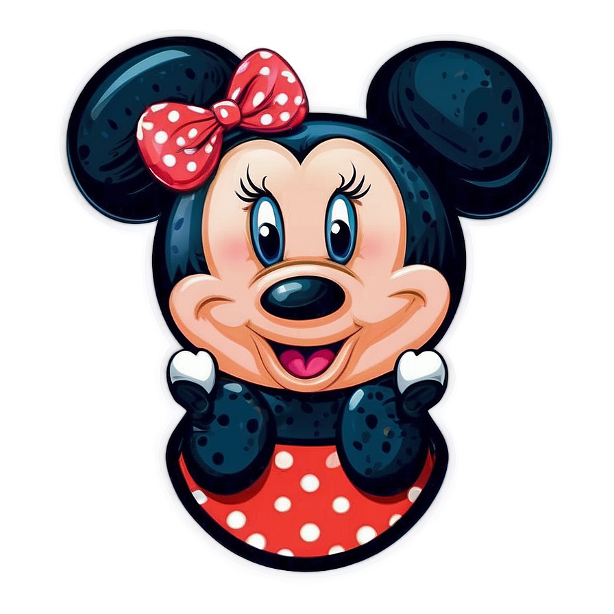 Polka Dot Minnie Mouse Design Png Lpx34