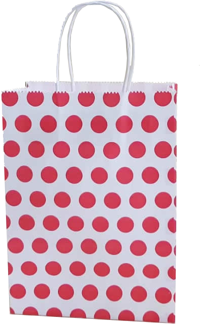 Polka Dot Pattern Shopping Bag