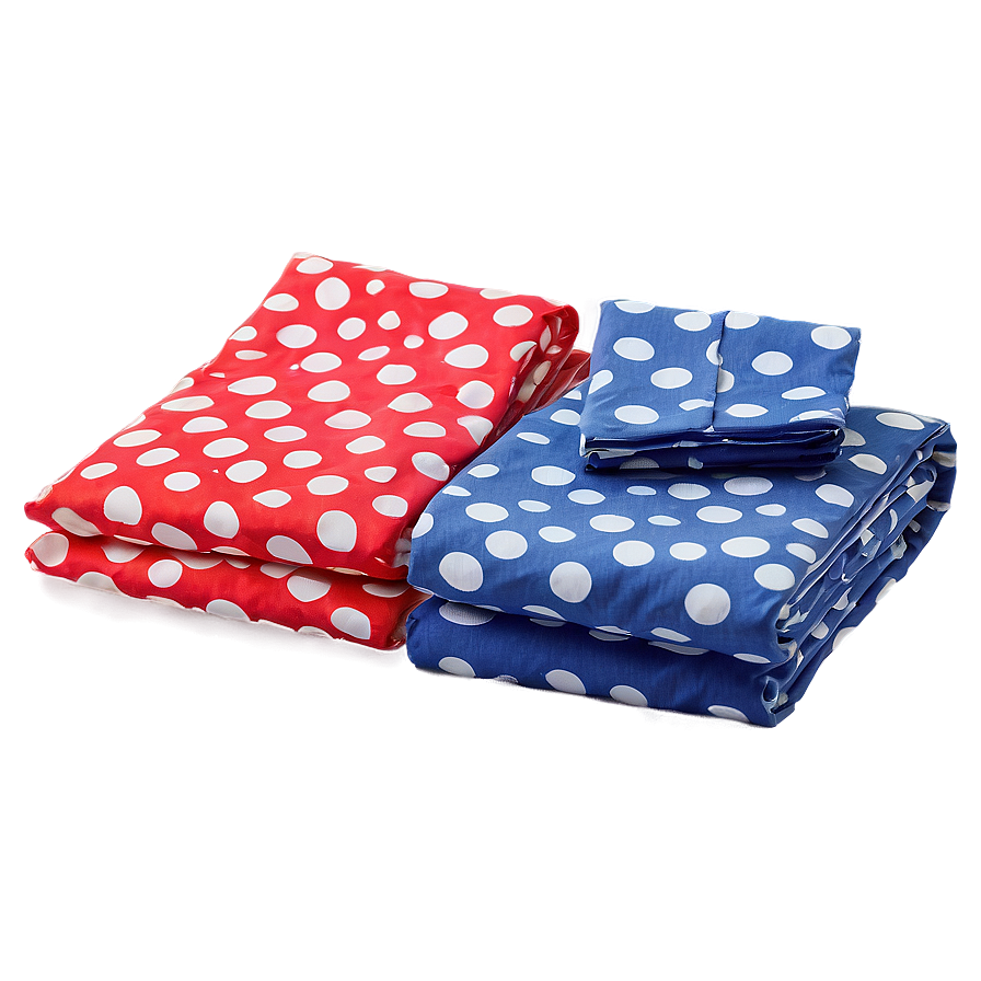 Polka Dot Sheet Set PNG 06242024 PNG with transparent background