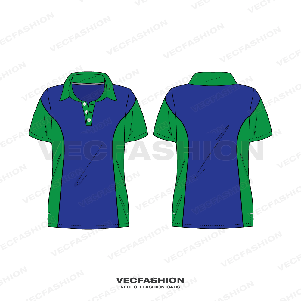 Polo Shirt Template Vector