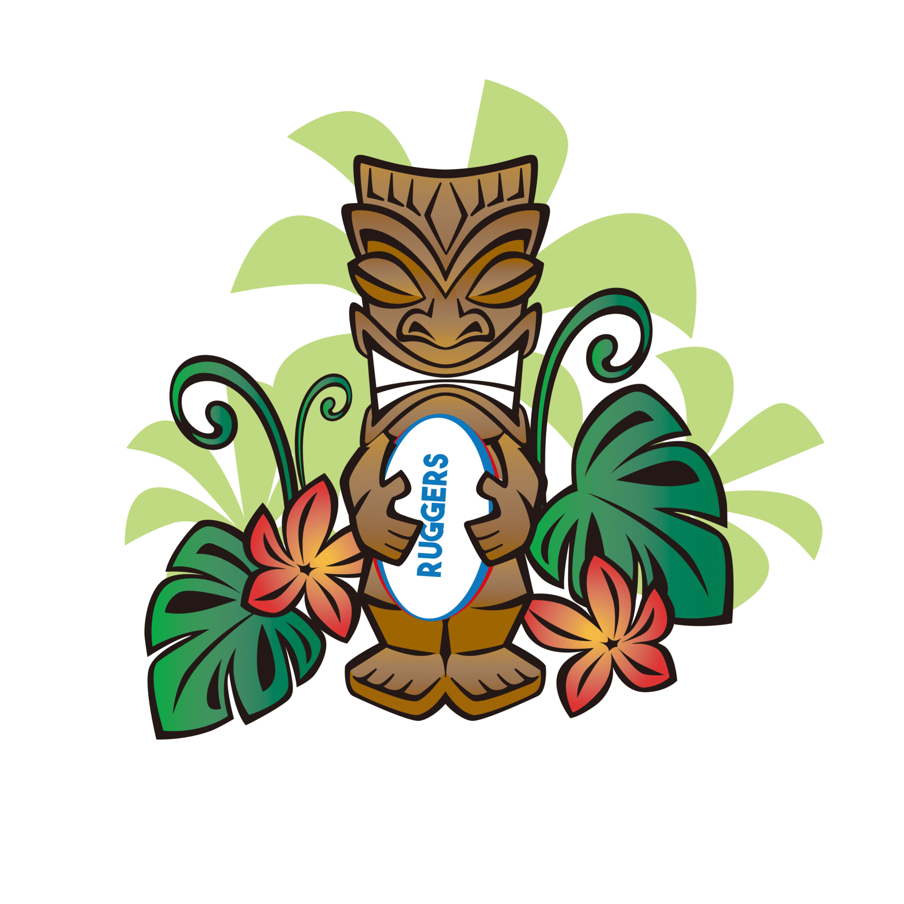 Rugby God Phone/grip Stand Clipart , Png Download - Clip Art Hawaiian Tiki, Transparent Png PNG with transparent background