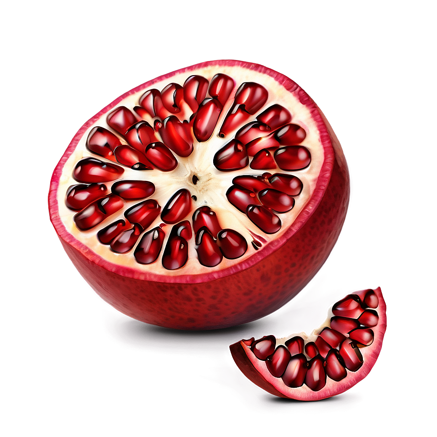 Pomegranate Fruit Slice Png Aty