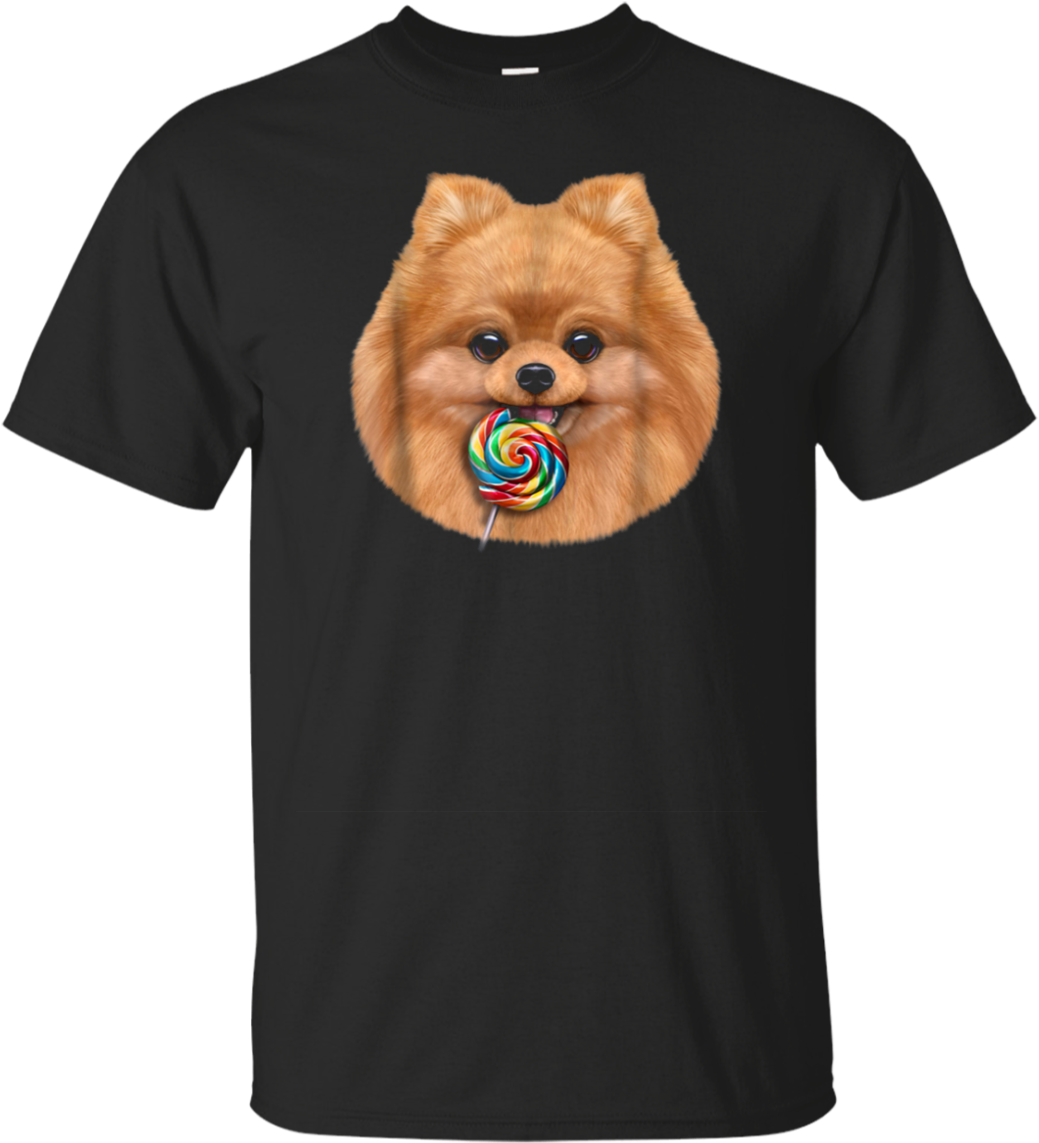 Pomeranian Lollipop T Shirt Design