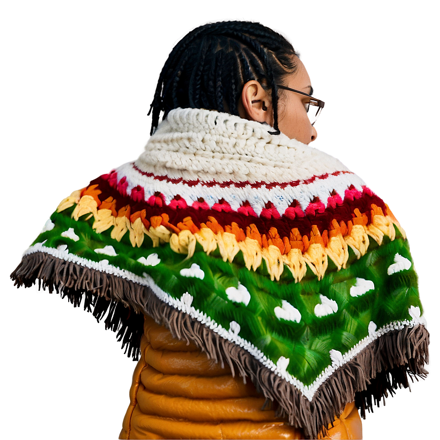 Poncho For Winter Warmth Png 83