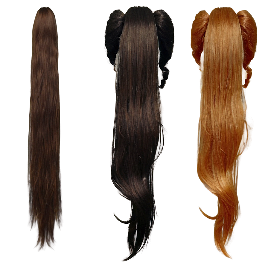 Ponytail For Long Hair Png 06262024