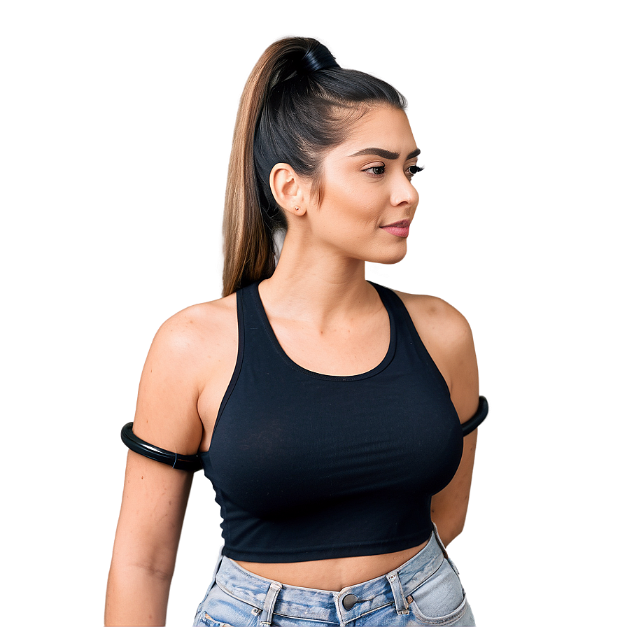 Ponytail With Cuffs Png 06262024