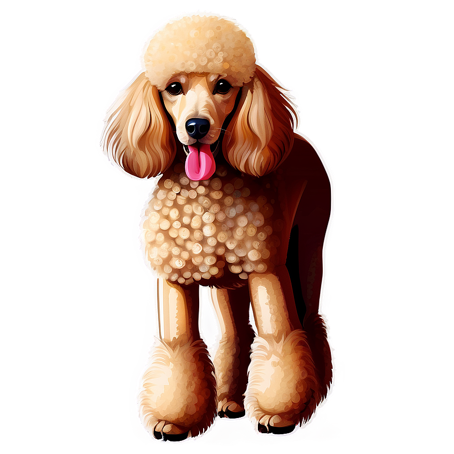 Poodle Dog Illustration PNG 1 PNG with transparent background