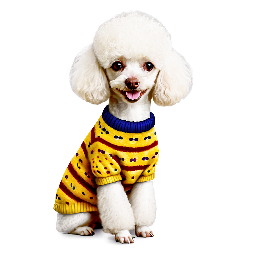 Poodle in Sweater PNG 84 PNG with transparent background