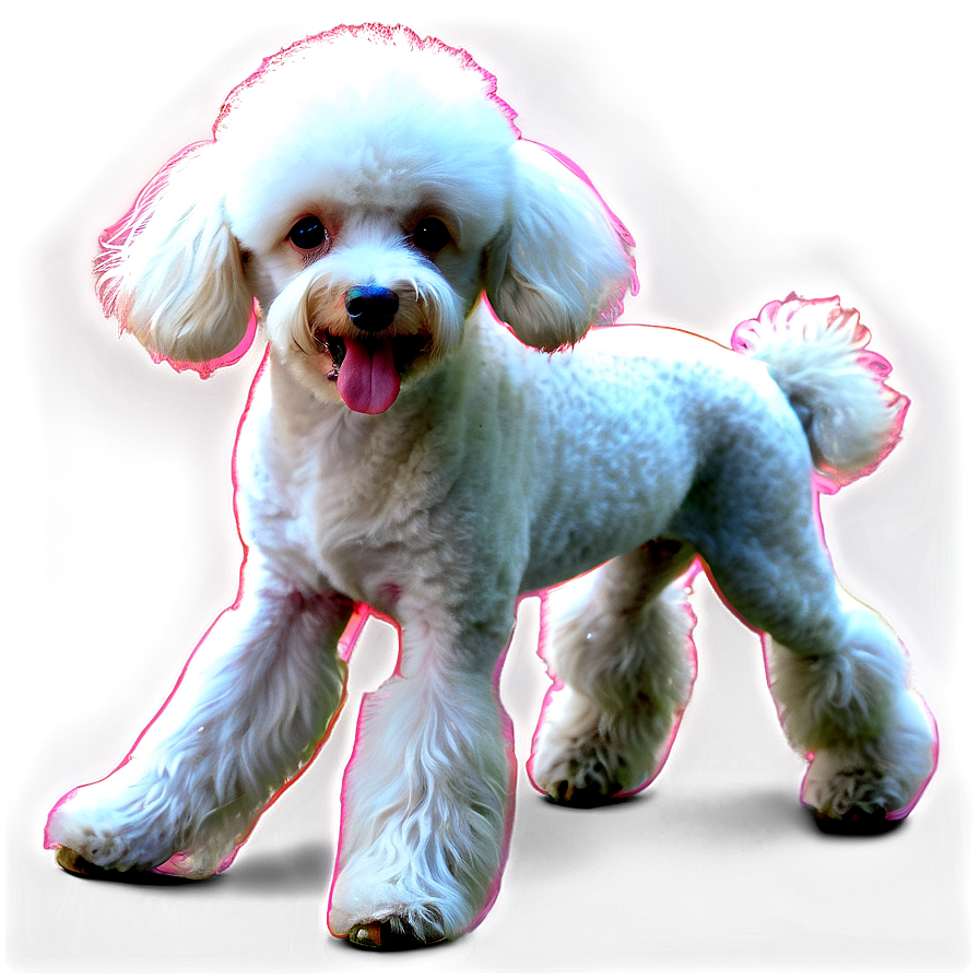 Poodle on Walk PNG lrj PNG with transparent background