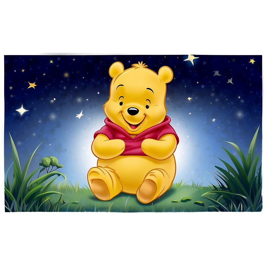 Pooh Bear At Night Png Gbc57