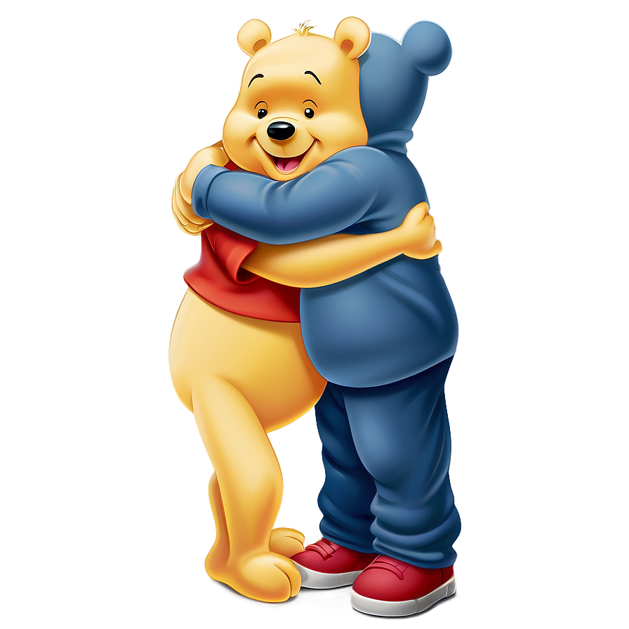 Pooh Bear Hug PNG 06202024 PNG image with a transparent background, free high-resolution download