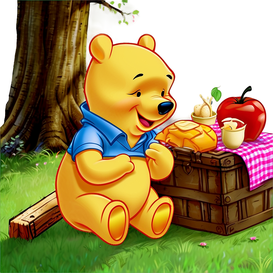 Pooh Bear Picnic PNG 61 PNG image with a transparent background, free high-resolution download