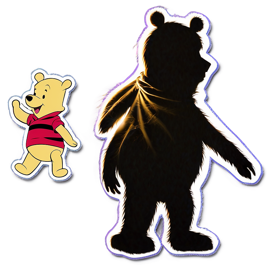 Pooh Bear Silhouette PNG 57 PNG image with a transparent background, free high-resolution download