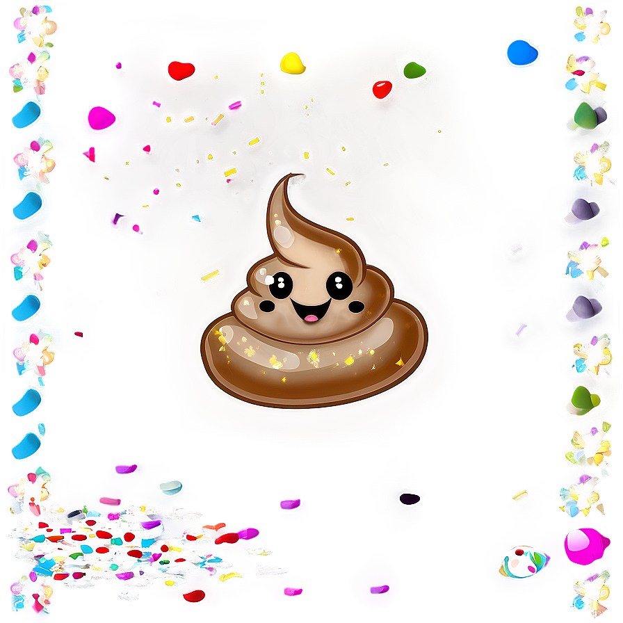 Poop With Confetti Png 65