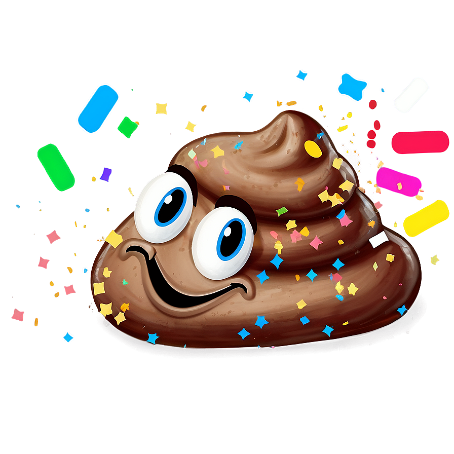 Poop With Confetti Png 89