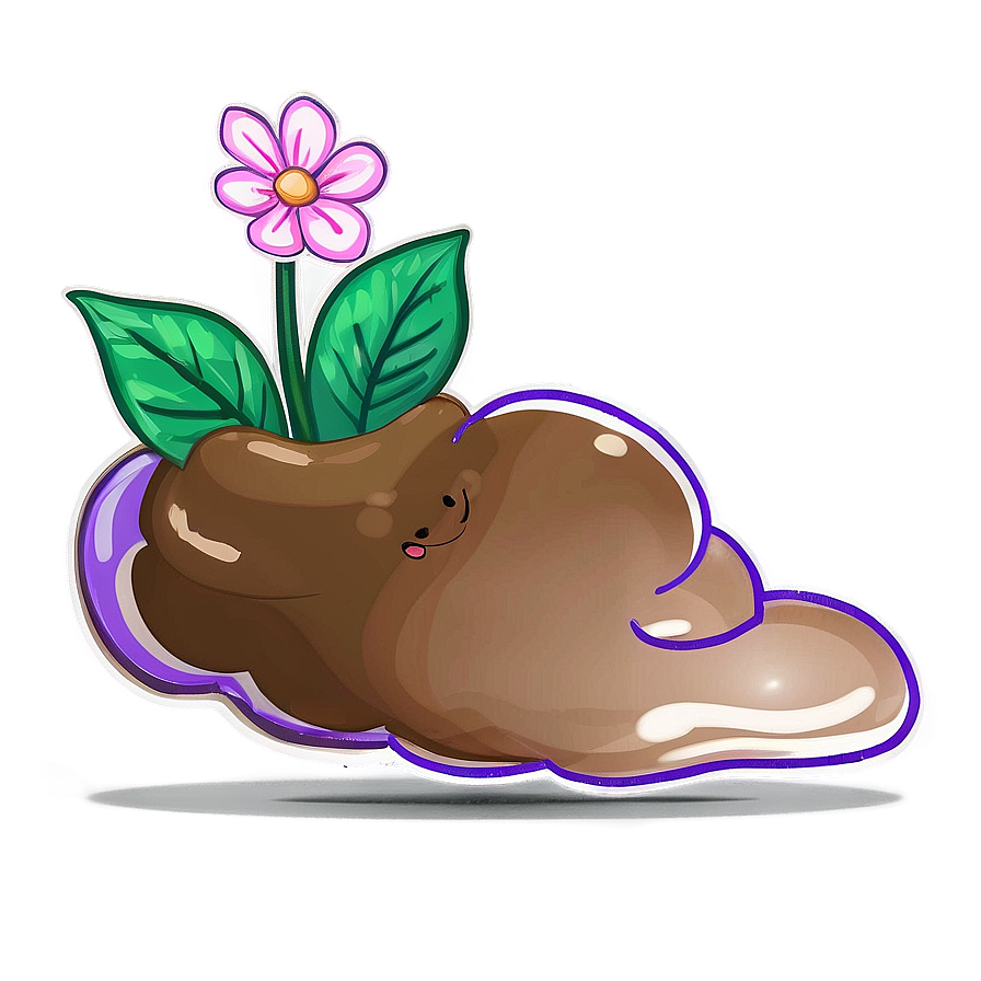 Poop With Flowers Png 05232024